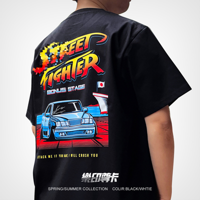 街头霸王卡通T恤JDM短袖
