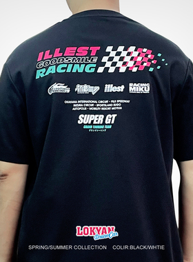 GoodSmileRacing联名illest短袖改装车T恤赛车文化衫汽车潮牌服饰