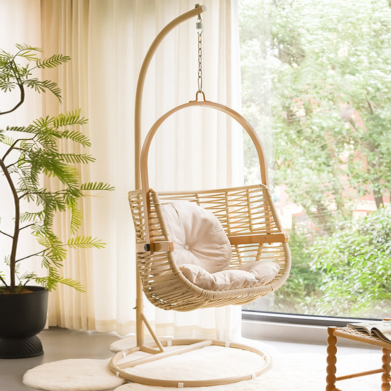 阳台秋千吊椅网红休闲吊篮椅子室内秋千家用卧室单人户外摇篮藤椅
