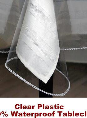 Clear Plastic Tablecloth Table Cloth Protector Cover