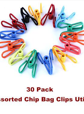 Assorted Chip Bag Clips Pin Paper Holder Clothesline