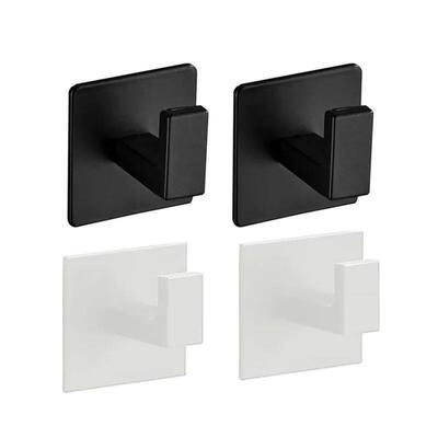 1-4pcs Strong Adhesive Wall Hook Sticker Hanging Coat Rack C