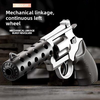 Net carrot revolver chldrens toy gun throwng shell mode