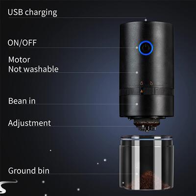 Coffee Bean Grinder Electric Cordless Rechargeable Grinder