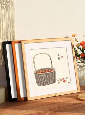 Nordic simple wooden photo frame square picture frames 相框0