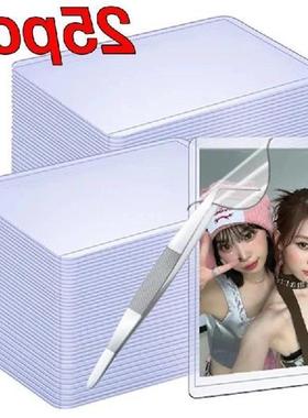 new25/10Pcs 35PT Clear Toploader Korean Idol Photocard Sleev
