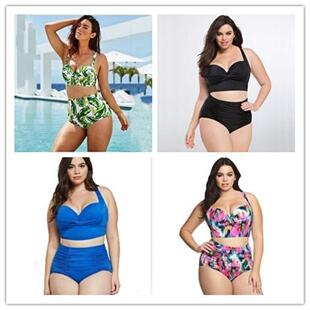 Women Swimsuit Big Plus Large Size Bathing Suit Swimming 3XL