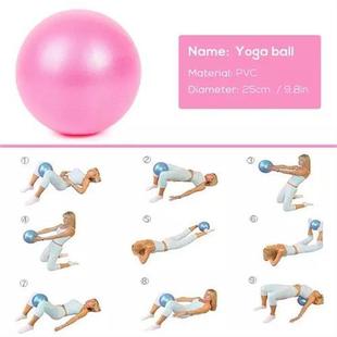25cm yoga ball exercise gym fitness yoga core pilates ball