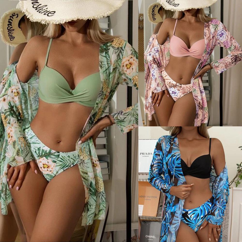 New sexy swimsuit three piece bikini swimsuit