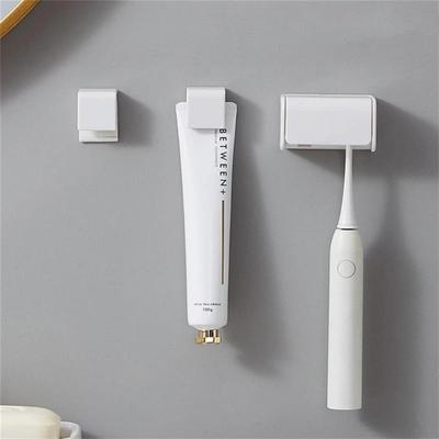 Punch-free Wall-mounted Toothbrush Holder Toothpaste Holder