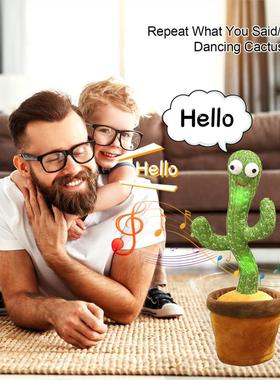Lovely Dancing Cactus Doll Talking Toy Electron Plush Toy Sp