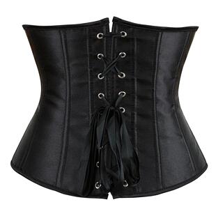 Corset Mujer Satin Underbust Korset Gothic Korsett For Women