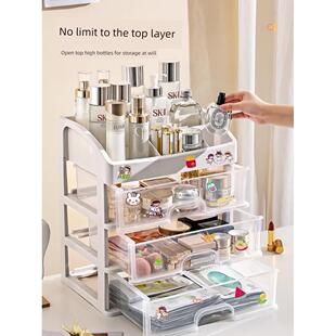 组织者抽屉塑料化妆品存储盒书桌化妆