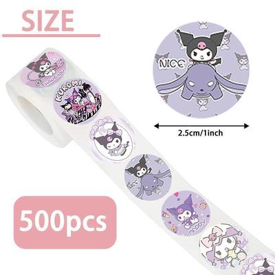 sanrio sticker roll kuromi melody cinnamonroll stickers贴纸