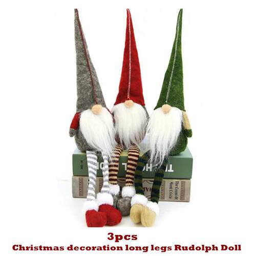 Christmas Decoration Long Legs Rudolph Doll Children Gift