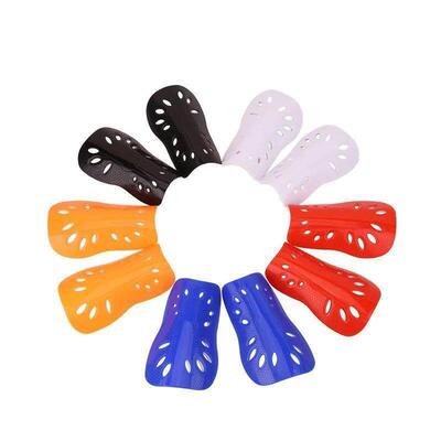 1 Pair Football Shin Pads Plastic Soccer Guards Leg Protecto