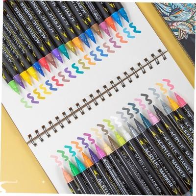 acrylic painter marker丙烯马克笔双头水性软头不透色叠色