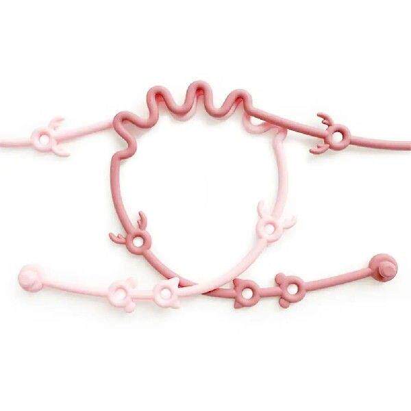 2PCS Colorful Pacifier Anti-drop Chain Anti-drop Baby Toy