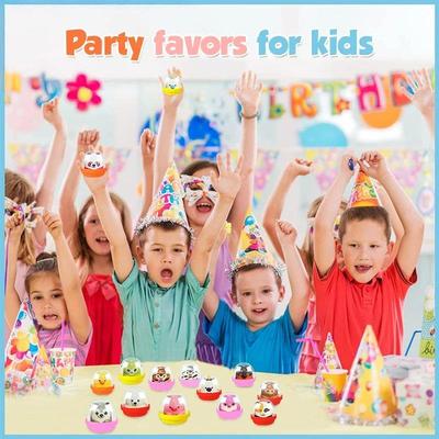 12/24PCS Party Favors for Kids Animal Squishy Gift with Caps