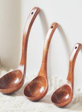 Wooden Soup Ladle - Large Ramen Serving Spoon