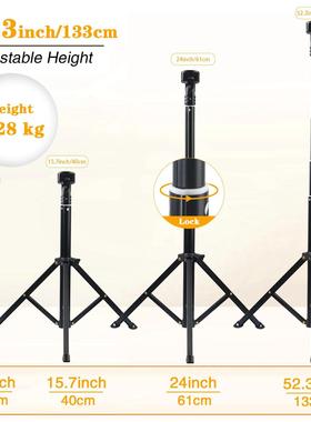 1 10 Inch Ring Light with Adjustable Buttons and 130cm Teles
