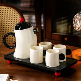 高级感陶瓷茶具套装家用客厅待客水杯杯具茶壶茶杯水具乔迁礼物