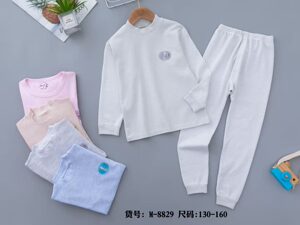 靓贝特儿童内衣套装M8829加厚舒绒棉男童中性秋衣秋裤中大童冬季