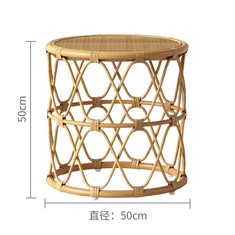Natural rattan childrens bed home stay hotel single person childrens bed in rattan s Nordic Japanese rattan woven bed chair sofa real bed o
