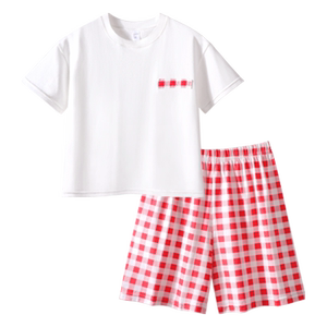 少女睡衣纯棉女大童家居服短袖短裤两件套女童休闲服套装女孩夏装