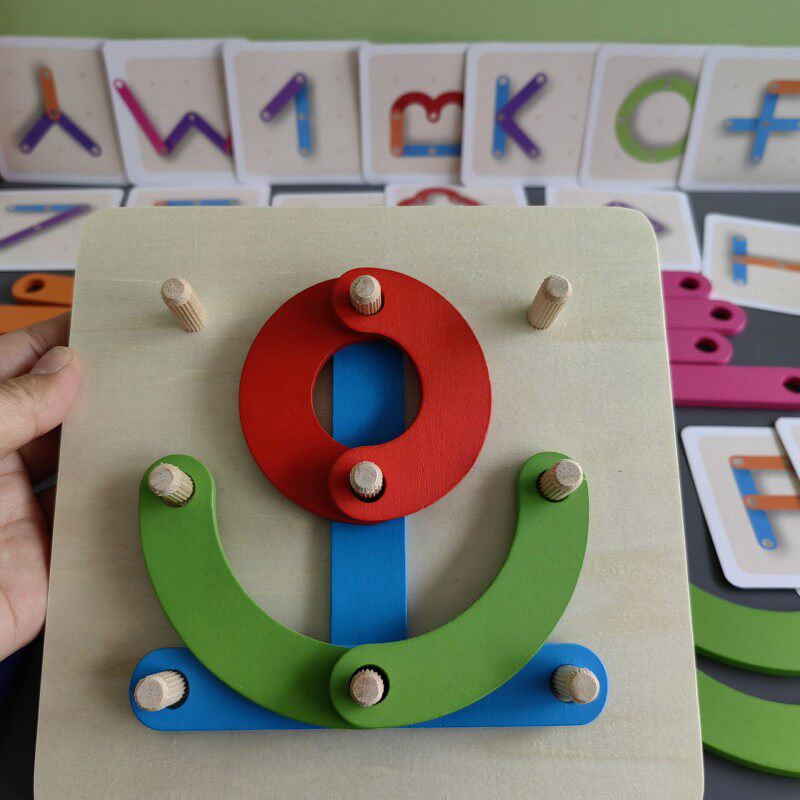 어린이 지능 다목적 기둥 장난감 세트인지 모양 일치 소년과 소녀 조립 기둥 빌딩 블록 교육 장난감 세트