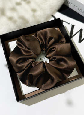 【3件8折】轻奢真丝发圈女高级感缎面大肠圈扎头发绳高弹力不伤发