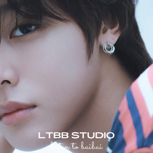 LTBB 【riku前田陆】同款S925纯银简约三环耳圈耳环Ins风耳钉