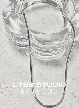 LTBB【金主训同款】s925纯银电镀六方蛇项链叠戴高级感个性项链