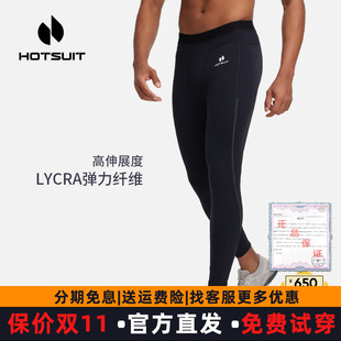 高彈外穿九分瑜伽褲 男運(yùn)動(dòng)健身房2025春夏新款 HOTSUIT后秀緊身褲