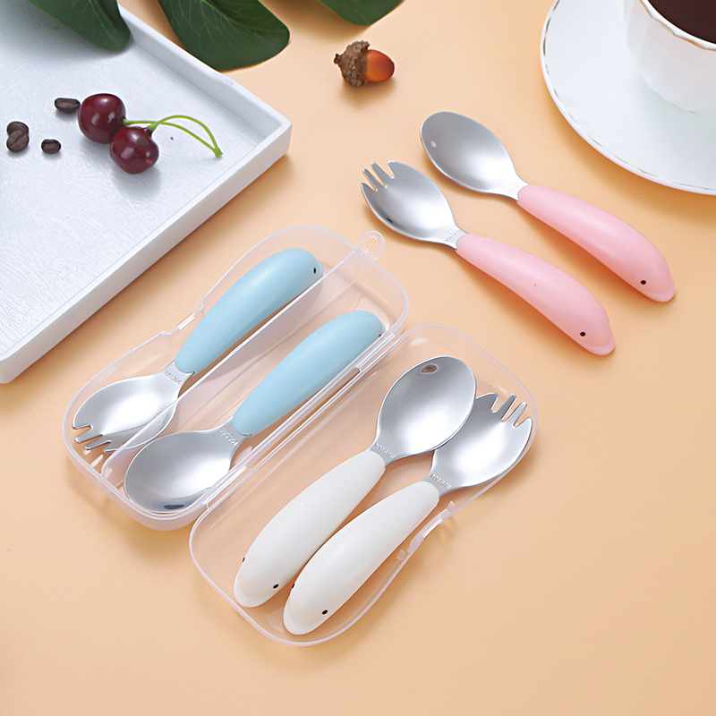 304不锈钢儿童勺子叉子套装