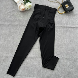 2024中高腰带拉链强力收腹提臀长裤 女 产后恢复收小肚子翘臀美体裤