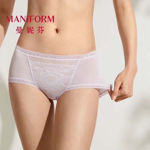 曼妮芬性感蕾丝女士内裤高弹