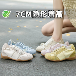 7CM内增高德训鞋女夏季透气休闲运动鞋小个子增高鞋小码女鞋3132