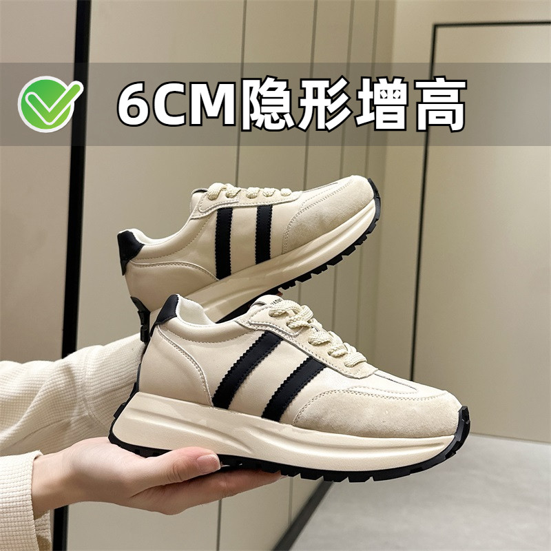 ZYIYI加绒内增高小白鞋