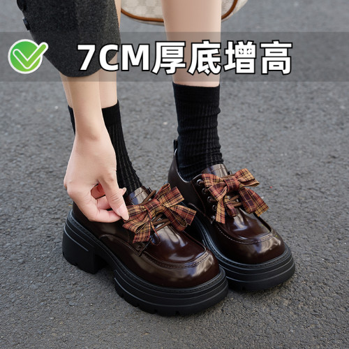 ZYIYI洛丽塔厚底蝴蝶结乐福鞋