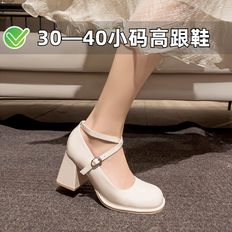 ZYIYI法式玛丽珍高跟鞋