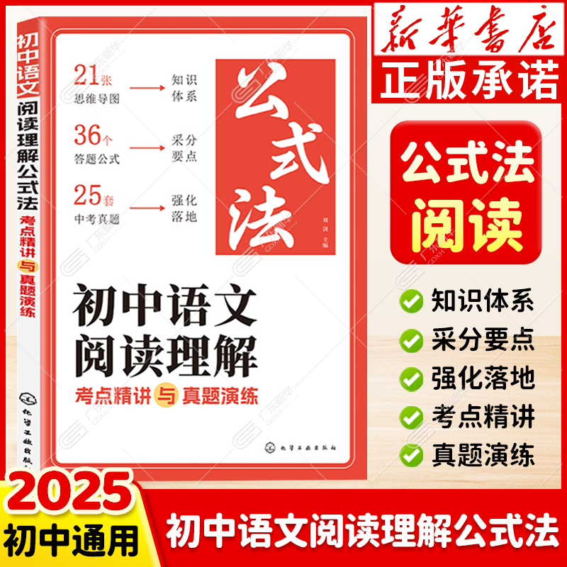 初中语文阅读理解公式法 考点精讲与真题演练789七八九年级阅读题技能专项训练记叙说明议论非连续性文本阅读五合一初中生答题模板