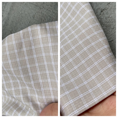 桑蚕丝棉衬衫裙子格纹定制布料