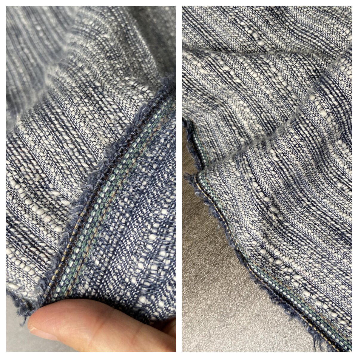 禅意风棉质地薄软编织花呢春夏面料亲肤柔软设计师服饰披肩布料