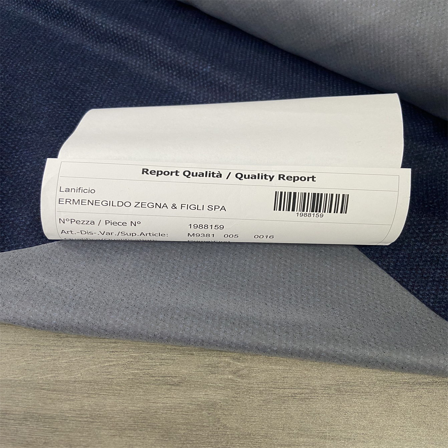 布队ZEGNA纯羊毛粗纺面料