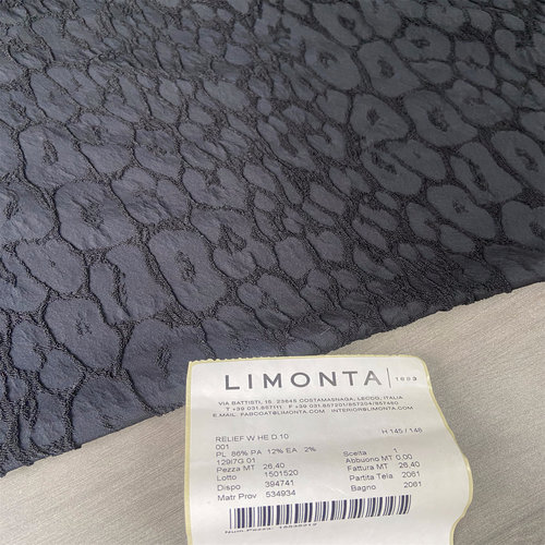 布队LIMONTA黑色提花时装布料