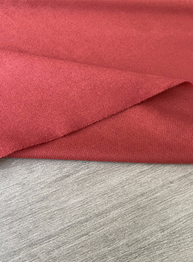 BESTE意大利进口复古红羊毛80%精纺斜纹法兰绒质感面料定制布料