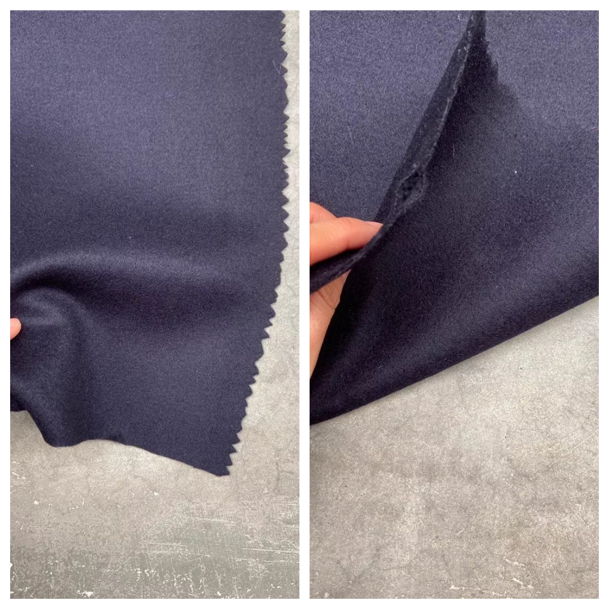 羊毛大衣外套藏青双层高品质布料