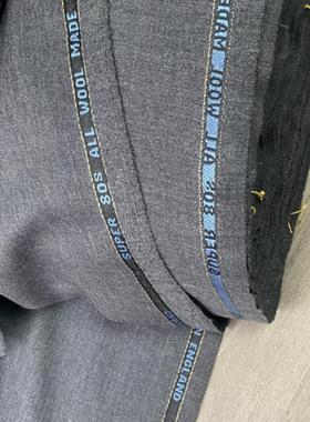 HARRISONS 灰色骑兵呢英国纯羊毛斜纹精纺抗皱秋冬精纺定制布料