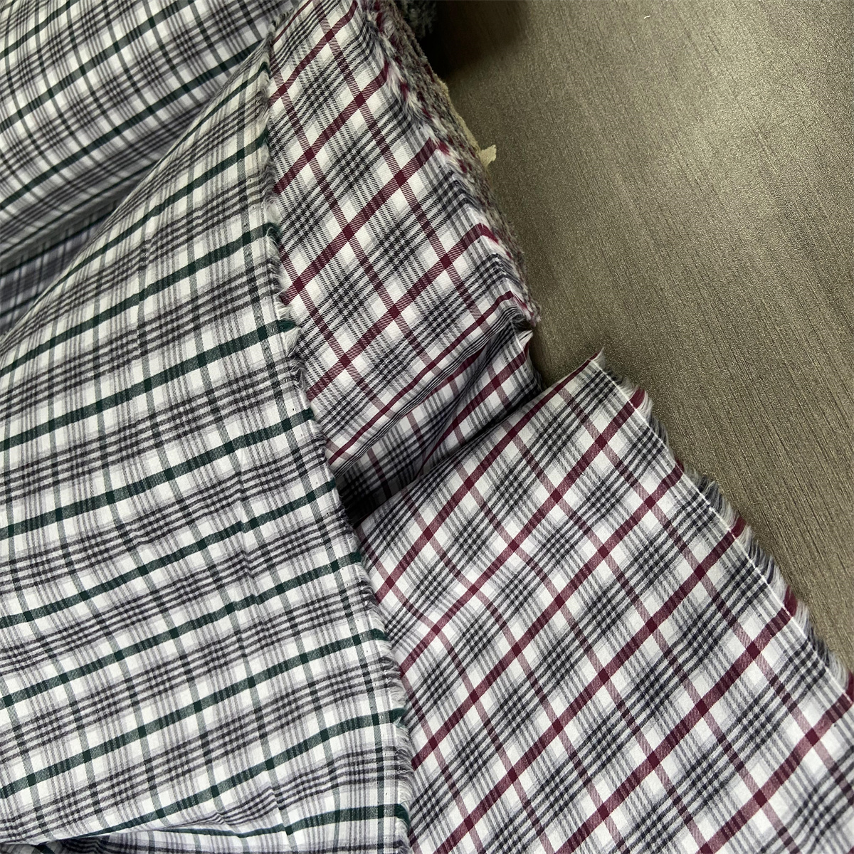 布队CANCLINI纯棉格衬衫进口布料